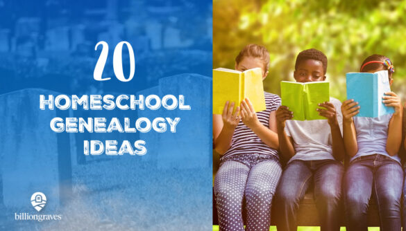 Homeschool, genealogy, family history, BillionGraves, cemetery