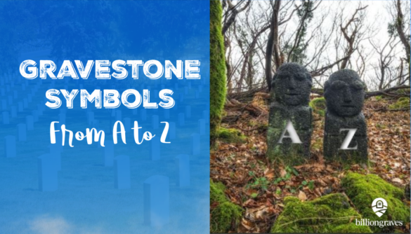 BillionGraves, gravestone symbols a - z, gps, photos, family history, genealogy