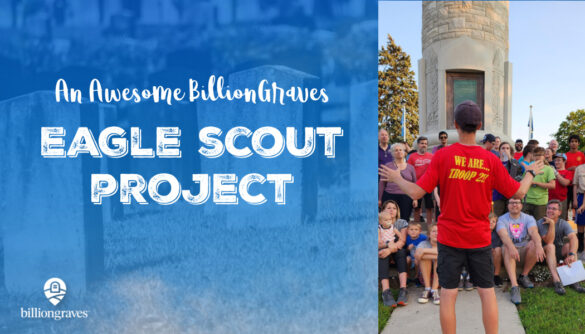 BillionGraves, Eagle Scout Project, Eagle Scout, BSA, GPS, BG, cemetery, Toledo, Ohio, volunteer, gravestone photos, genealogy, family history